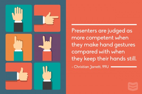hand gestures during presentation