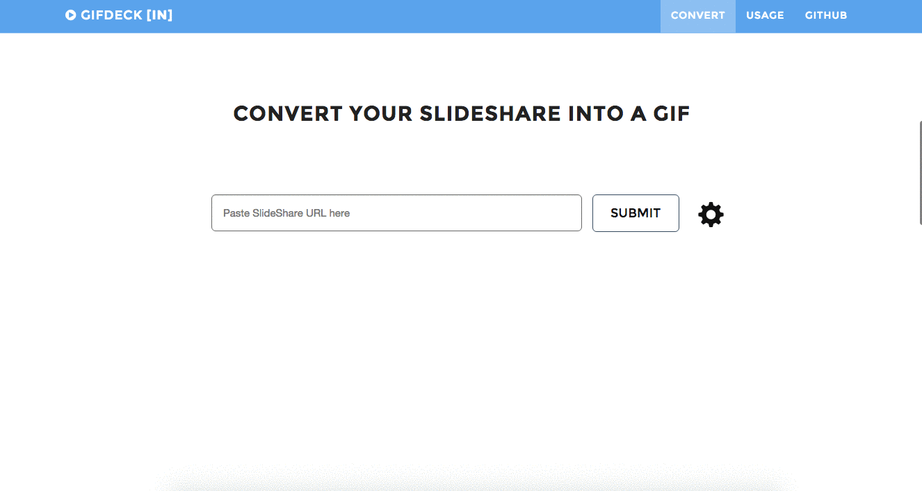 CONVERT YOUR SLIDESHARE INTO A GIF