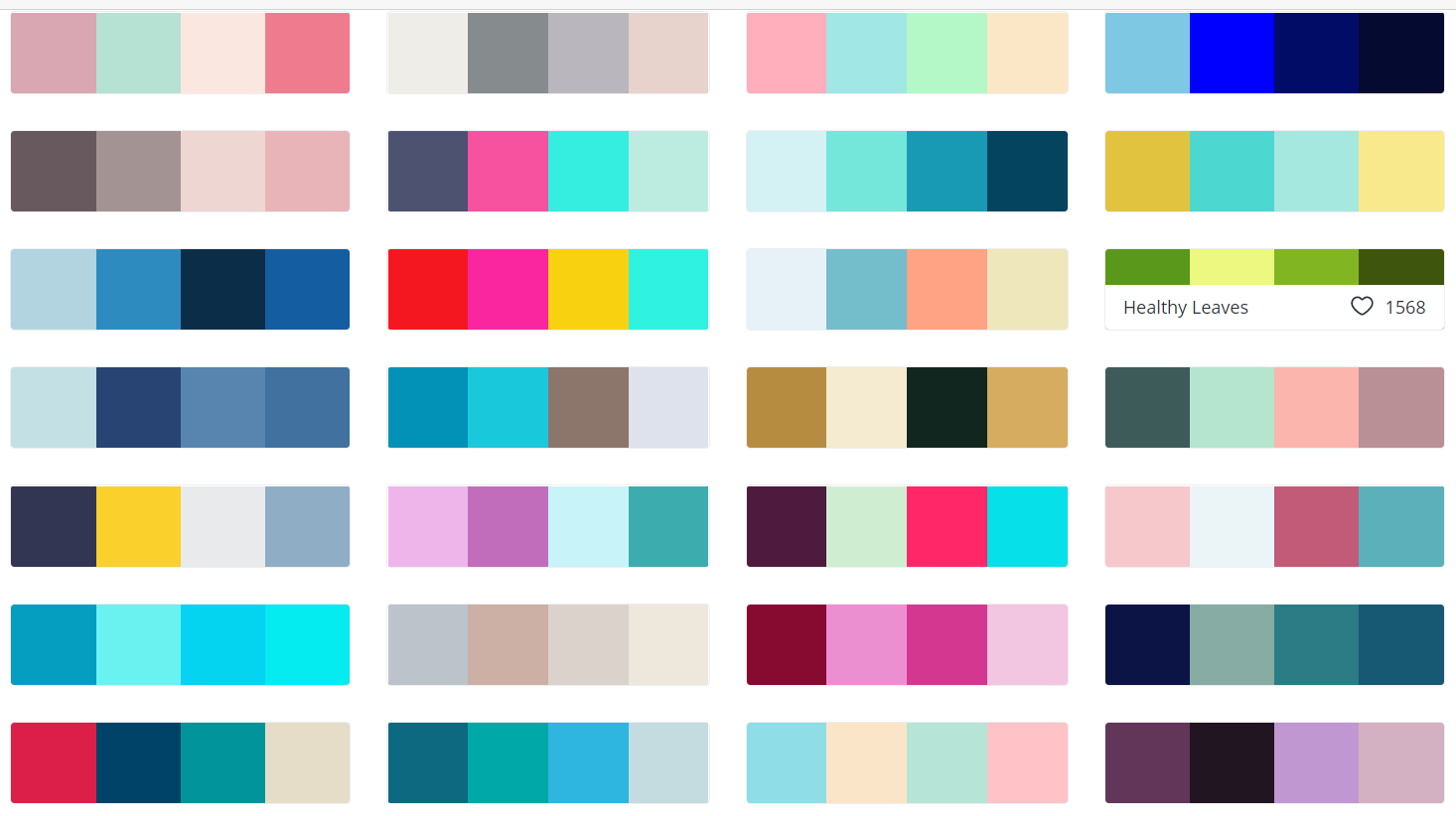 best presentation color palettes