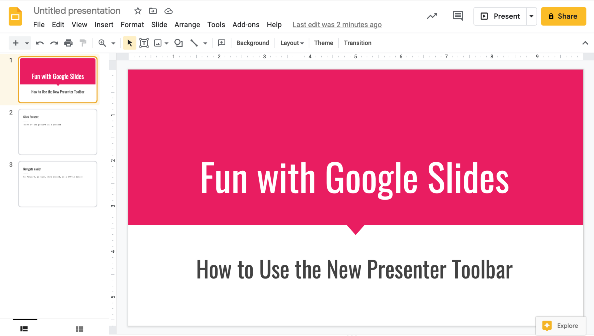 New Presenter Toolbar in Google Slides is Changing Things Up Page 1 of ...